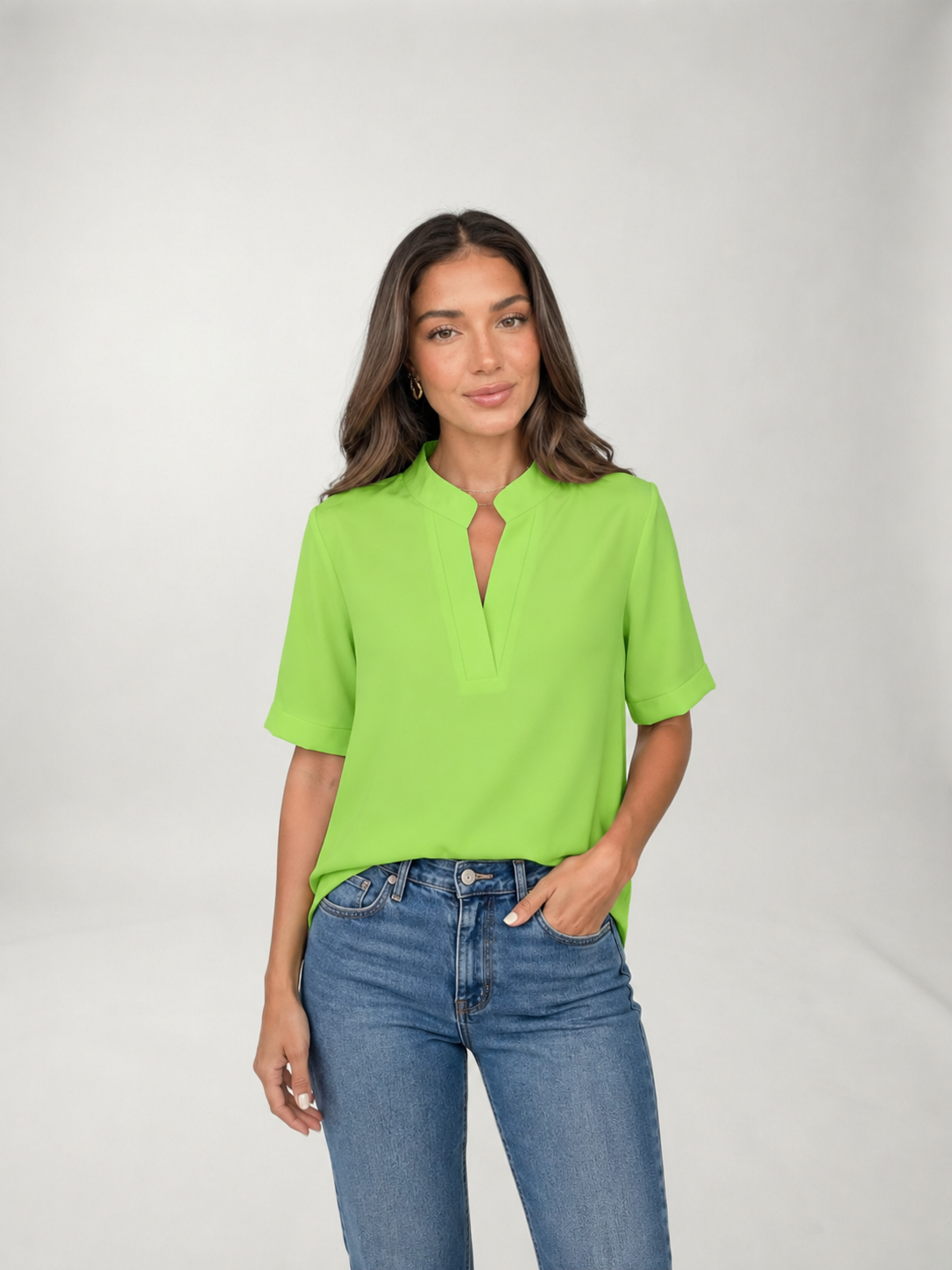 Elisa | Blusa elegante con cuello refinado