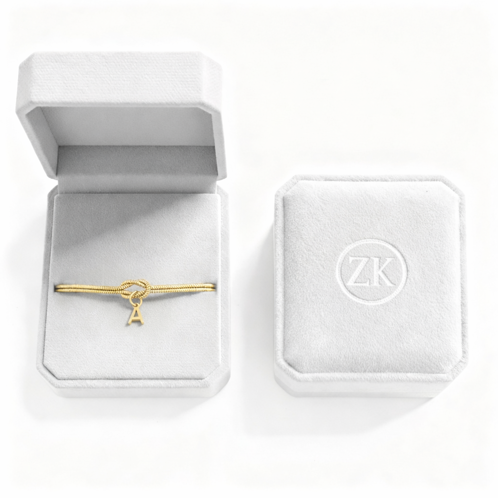 PULSERA NUDO CON INICIAL