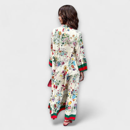 Oriana - Vestido maxi con estampado floral