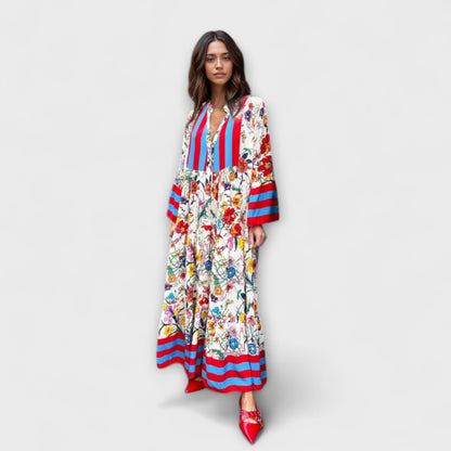 Oriana - Vestido maxi con estampado floral