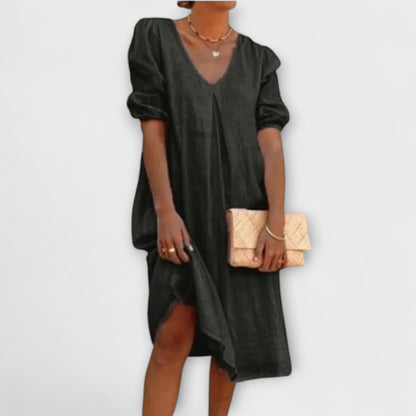 Fanny - Vestido de verano elegante con detalles de ganchillo