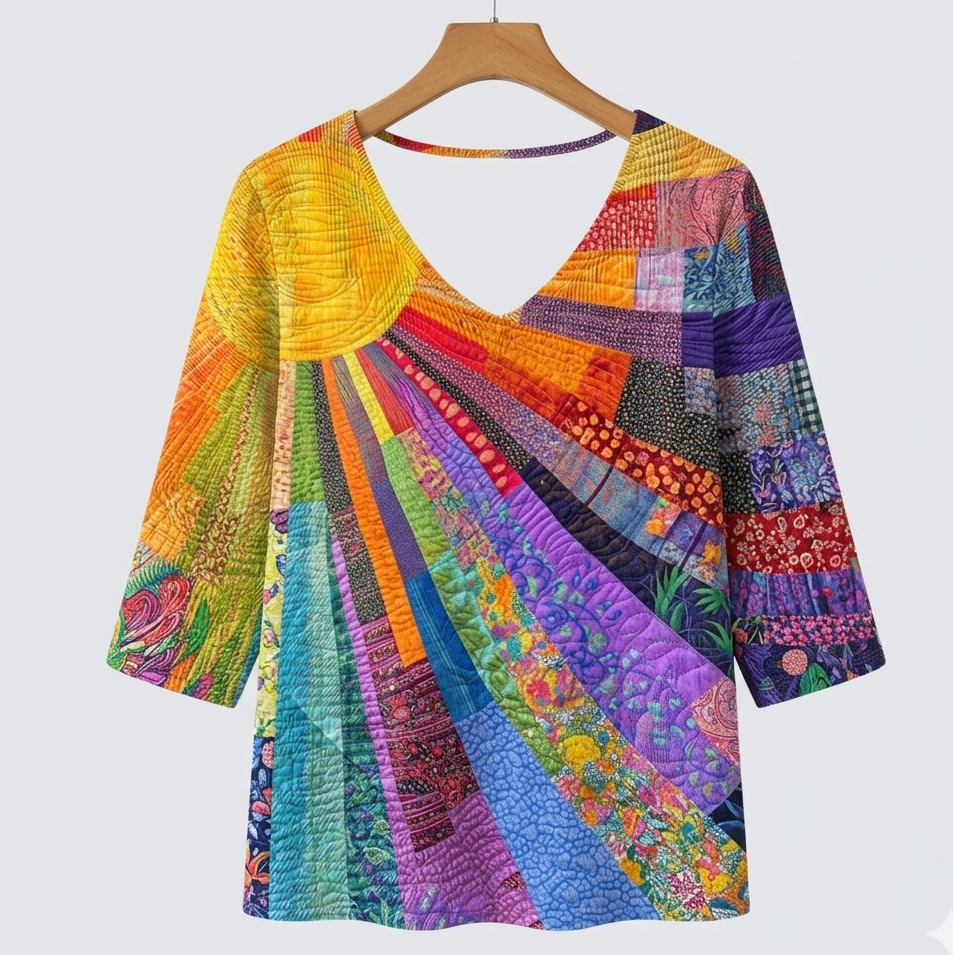 Ágatha | Camisa artística multicolor