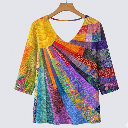 Ágatha | Camisa artística multicolor