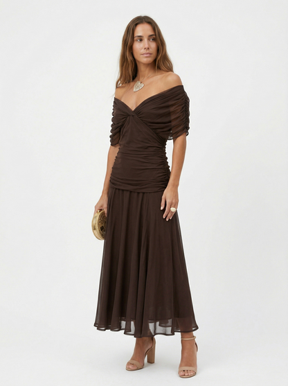 Nora | Vestido de eventos + Pendientes de Regalo