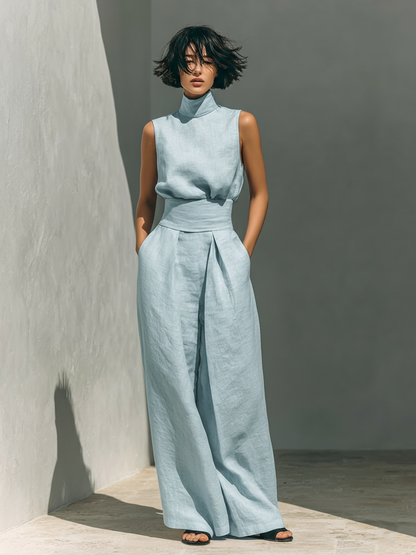 MARIA | CONJUNTO MINIMALISTA DE LINO