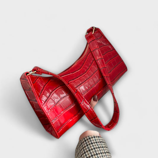 Cécile. - Bolso de cuero brillante