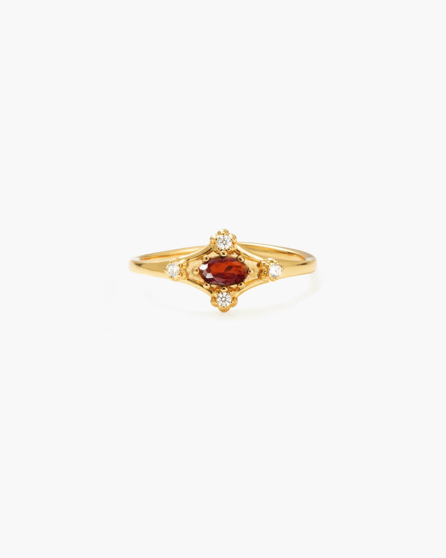 Anillo Juliet Granate