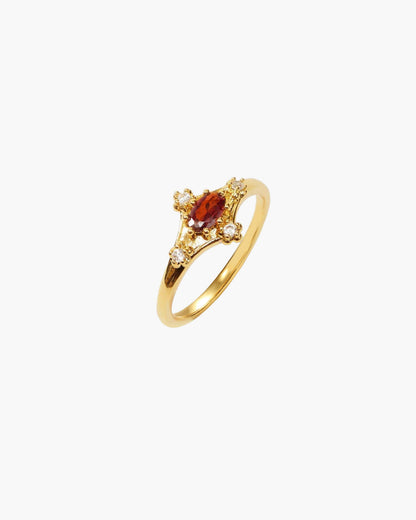 Anillo Juliet Granate