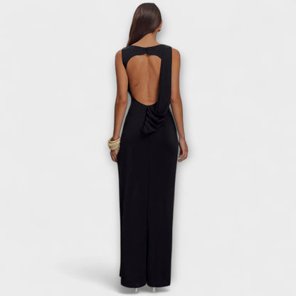 Rieke - Vestido Maxi Elegante con Alta Rendija