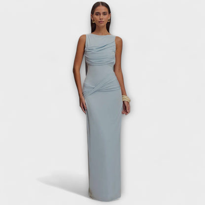 Rieke - Vestido Maxi Elegante con Alta Rendija