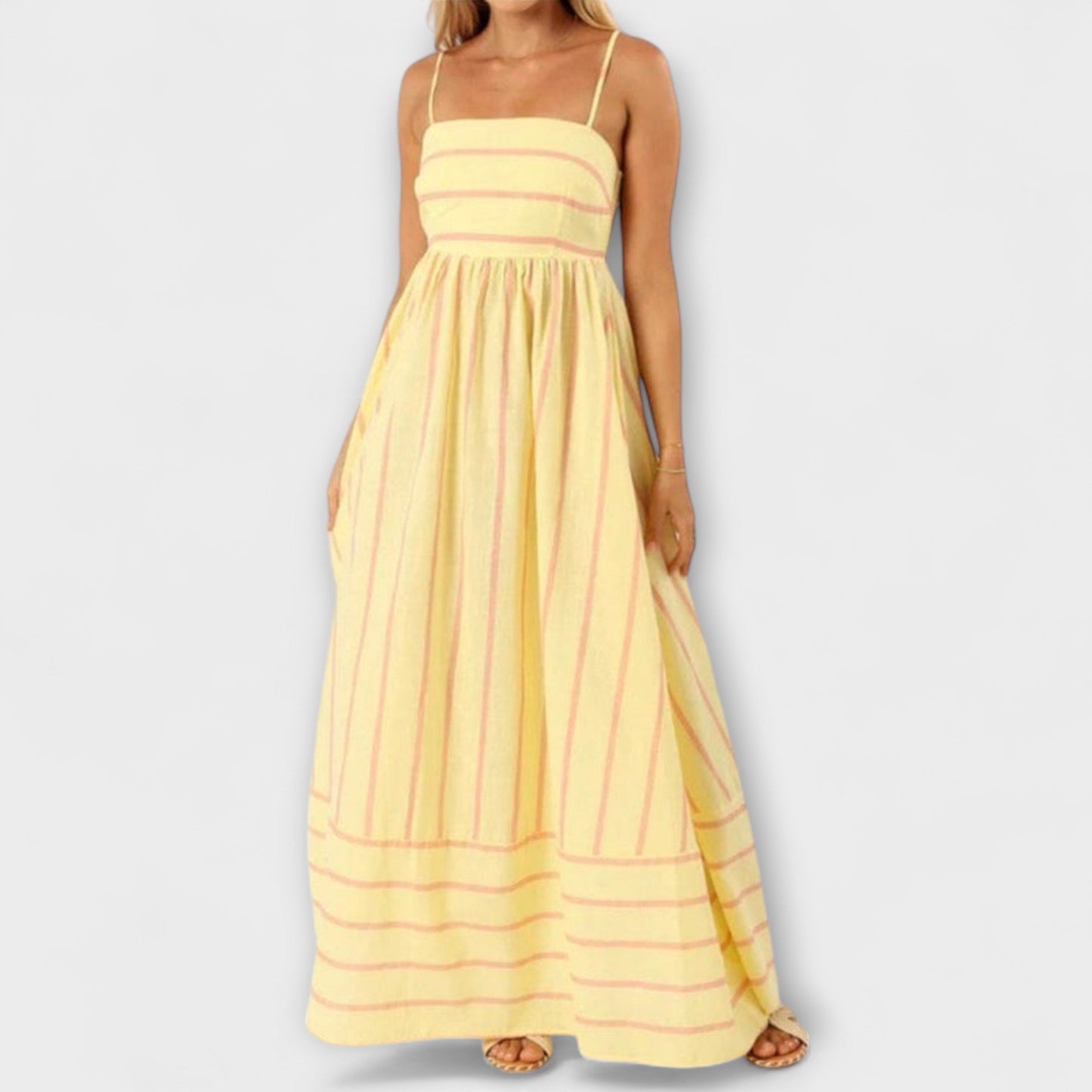 Rosa - Vestido Casual a Rayas