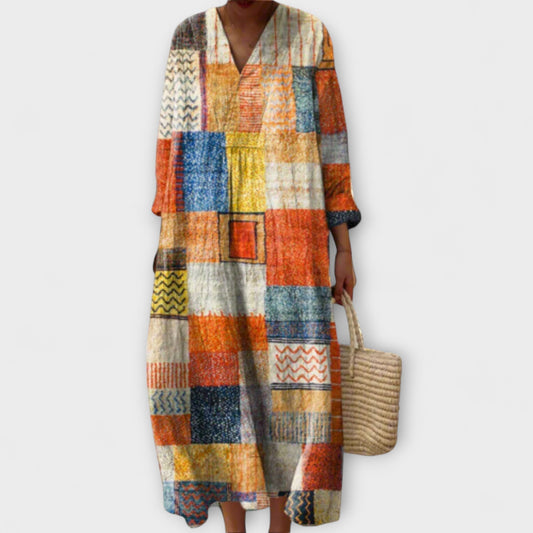 Vianna - Vestido elegante con diseño geométrico
