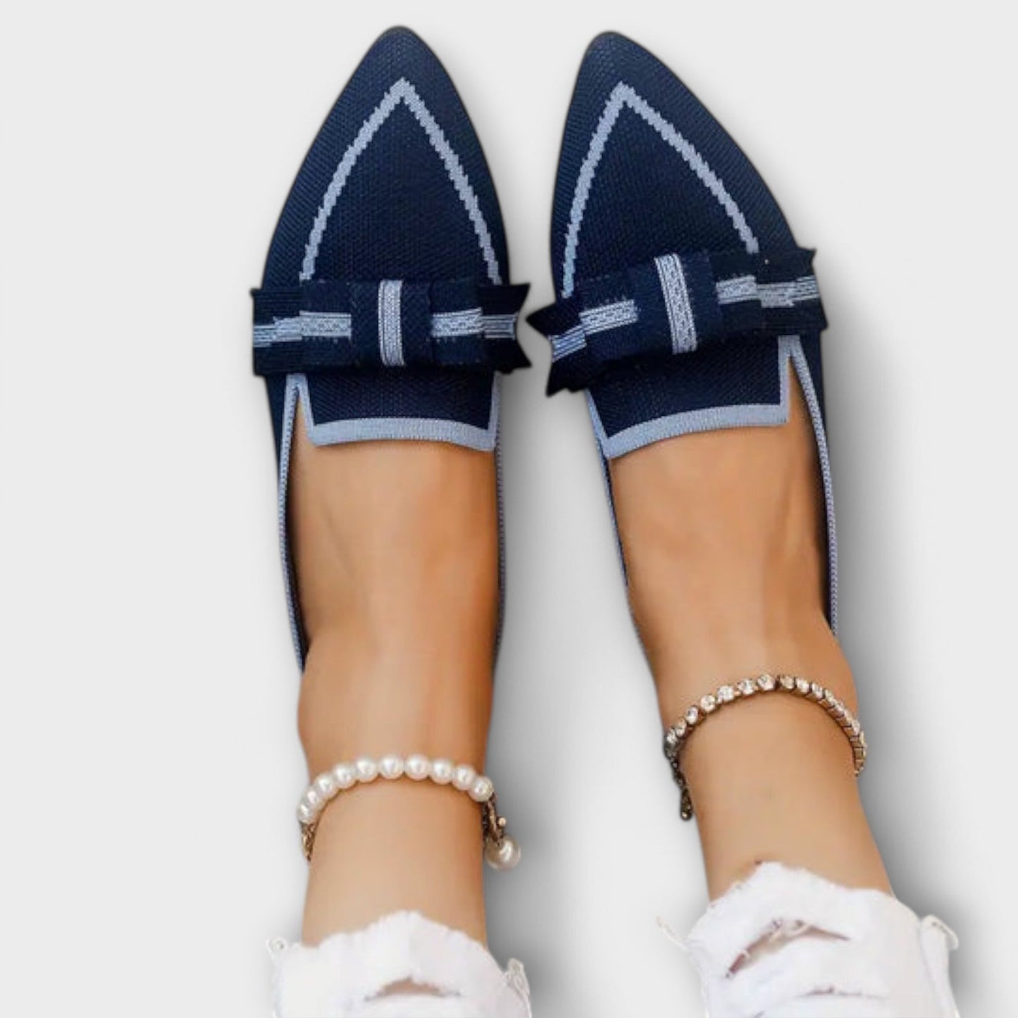 Zapatos planos de mujer con diseño de nudo