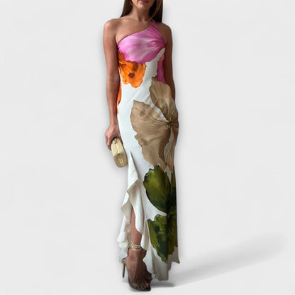 Sapphire - Elegante Vestido Maxi con Patchwork