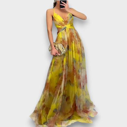 Giselle - Vestido Maxi con Estampado Floral