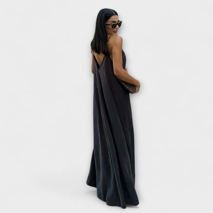 Maxi vestido sin mangas
