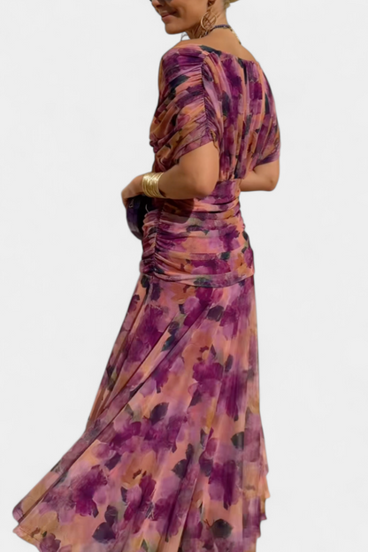 Eryzziah – Vestido elegante con estampado floral