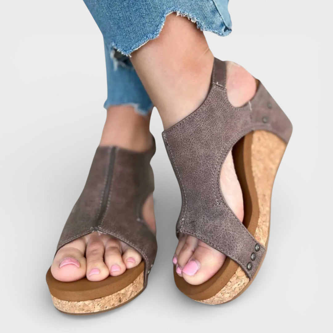 Sandalias Cuña Mujer Plataforma Cómodas