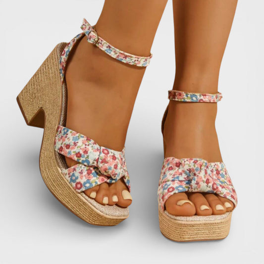 Sandalias Cuña Boho Mujer