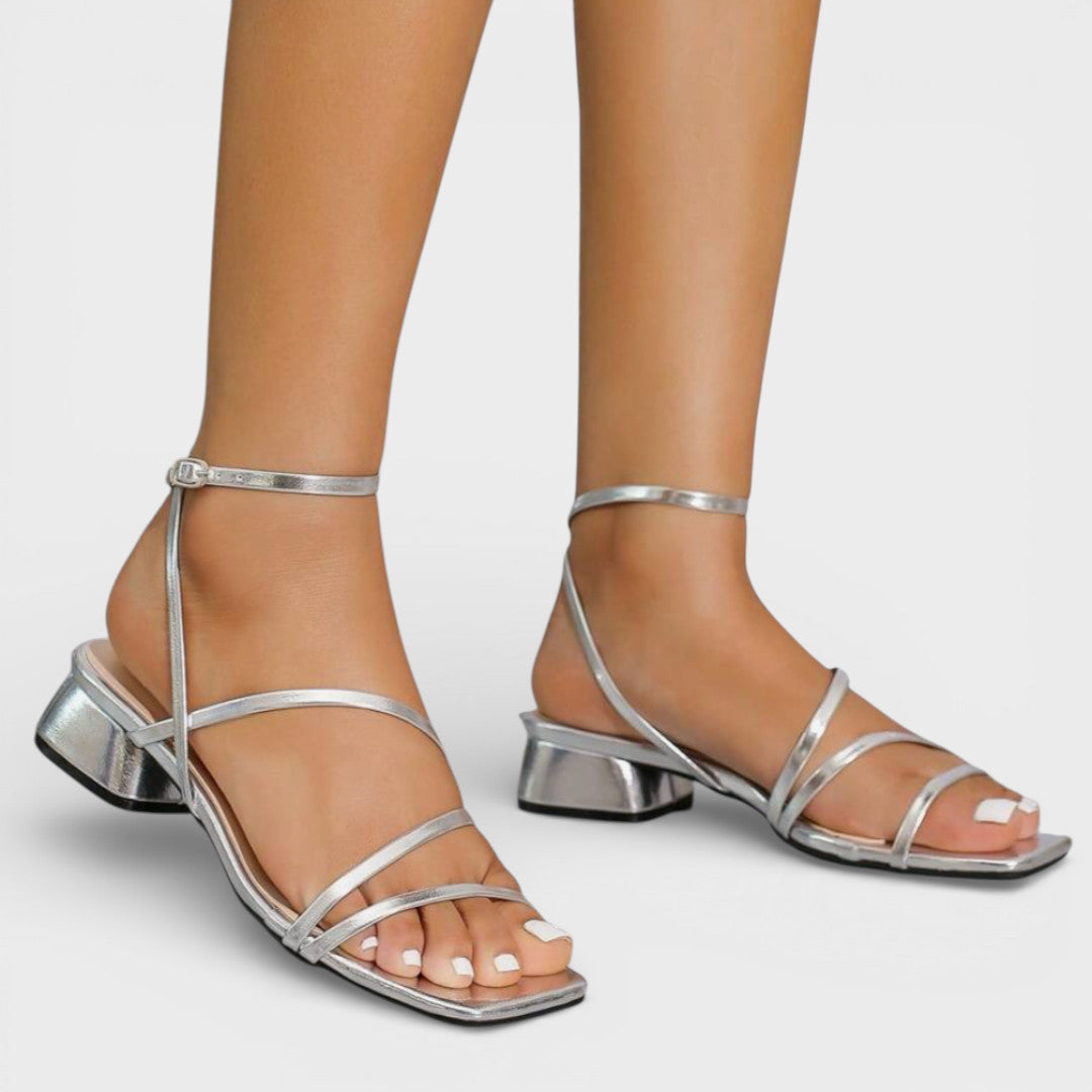 Sandalias Tacón Grueso Mujer Elegantes