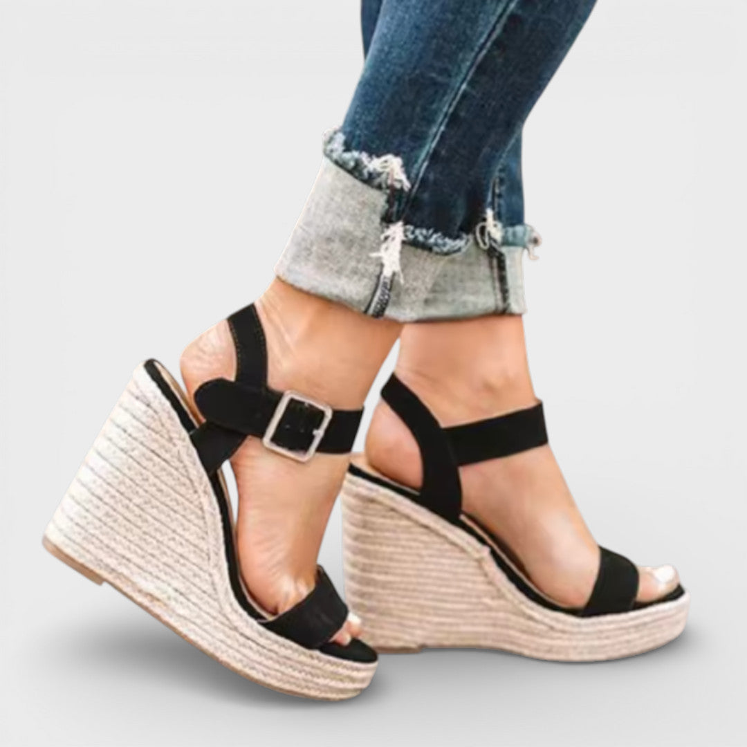 Sandalias Cuña Fiesta Mujer