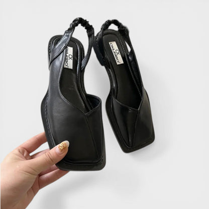 Sandalias Planas Mujer Punta Cuadrada