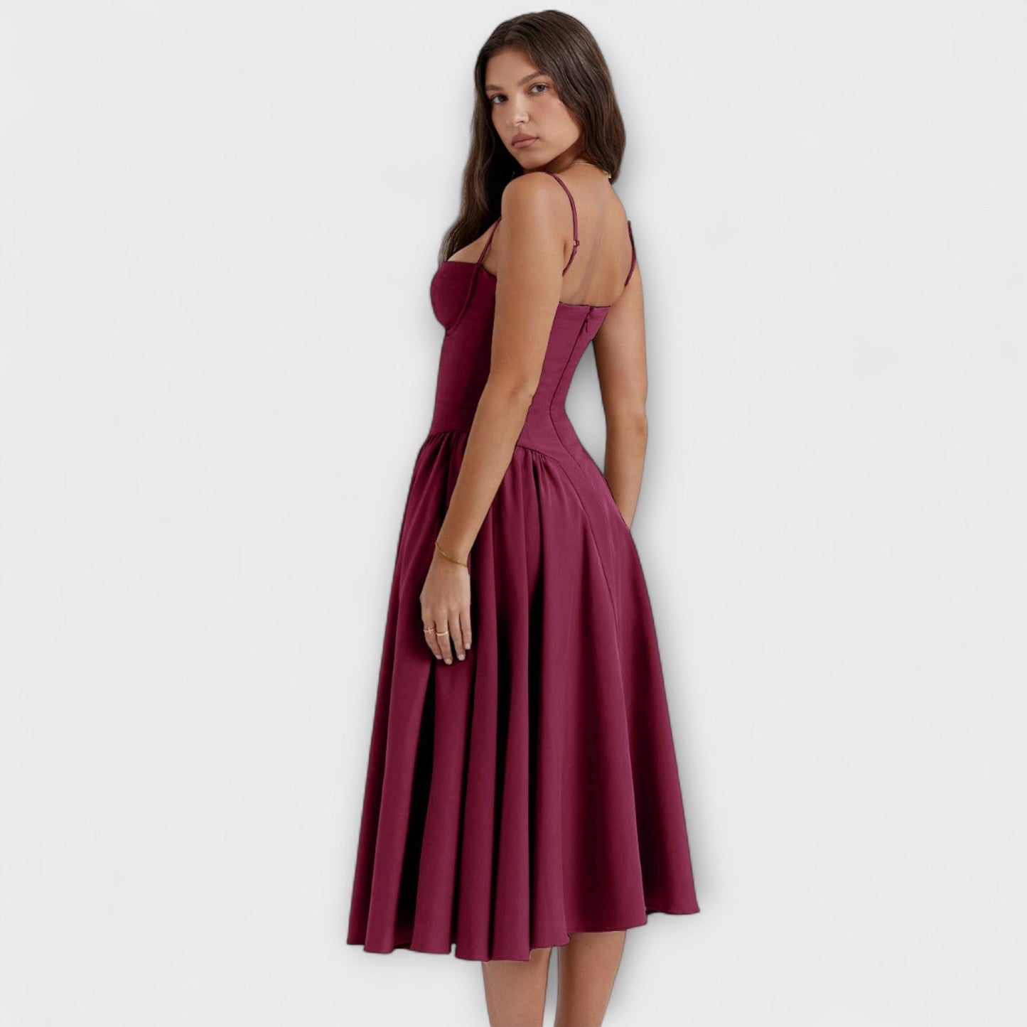 Rosalie - Elegante vestido de corsé sin mangas