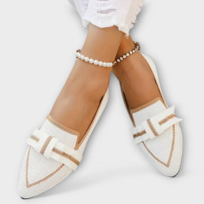 Zapatos planos de mujer con diseño de nudo