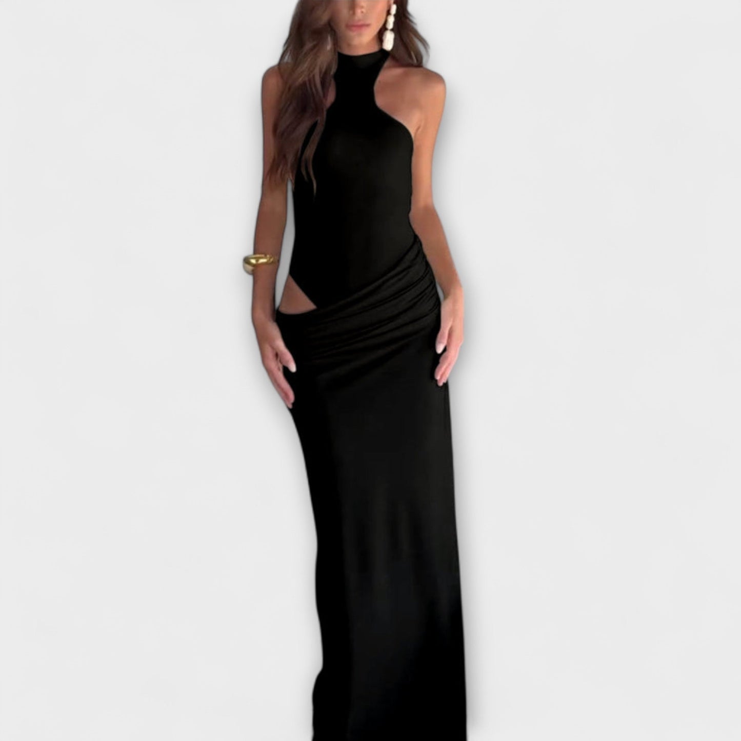 Minna - Vestido sin mangas seductor con corte