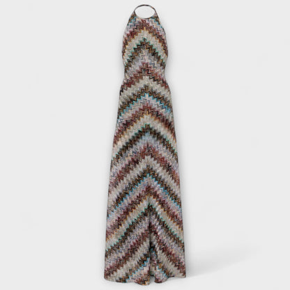 Reese - Vestido de punto Jodie con patrón de espiga de colores
