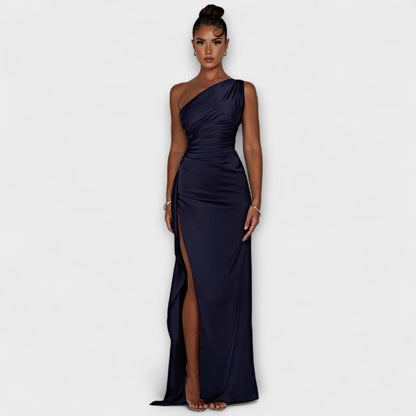 Maxi vestido de un solo hombro