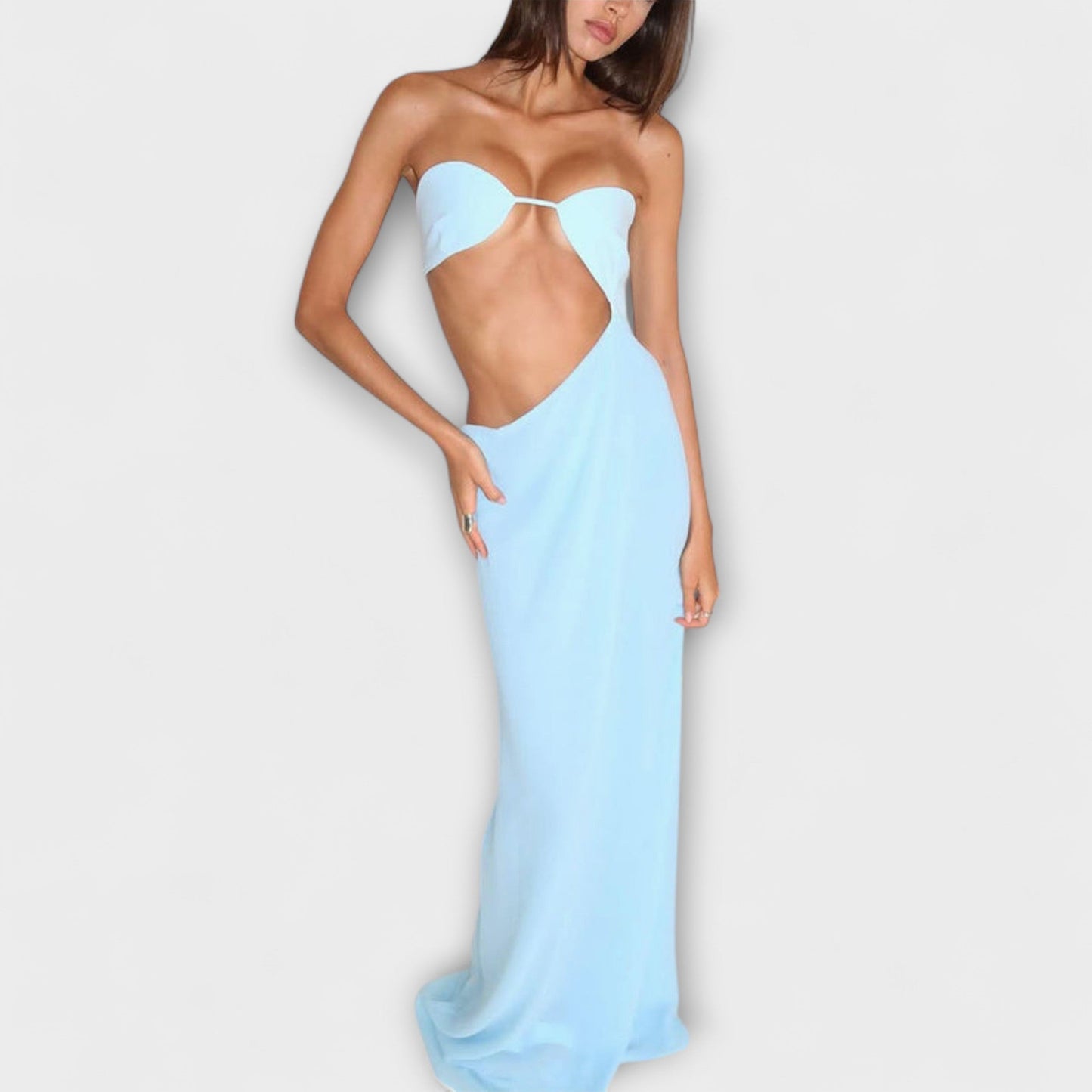 Isabella - Impresionante vestido de noche sin espalda