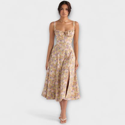 Zipporas - Vestido personalizado con moderno estampado floral de primavera