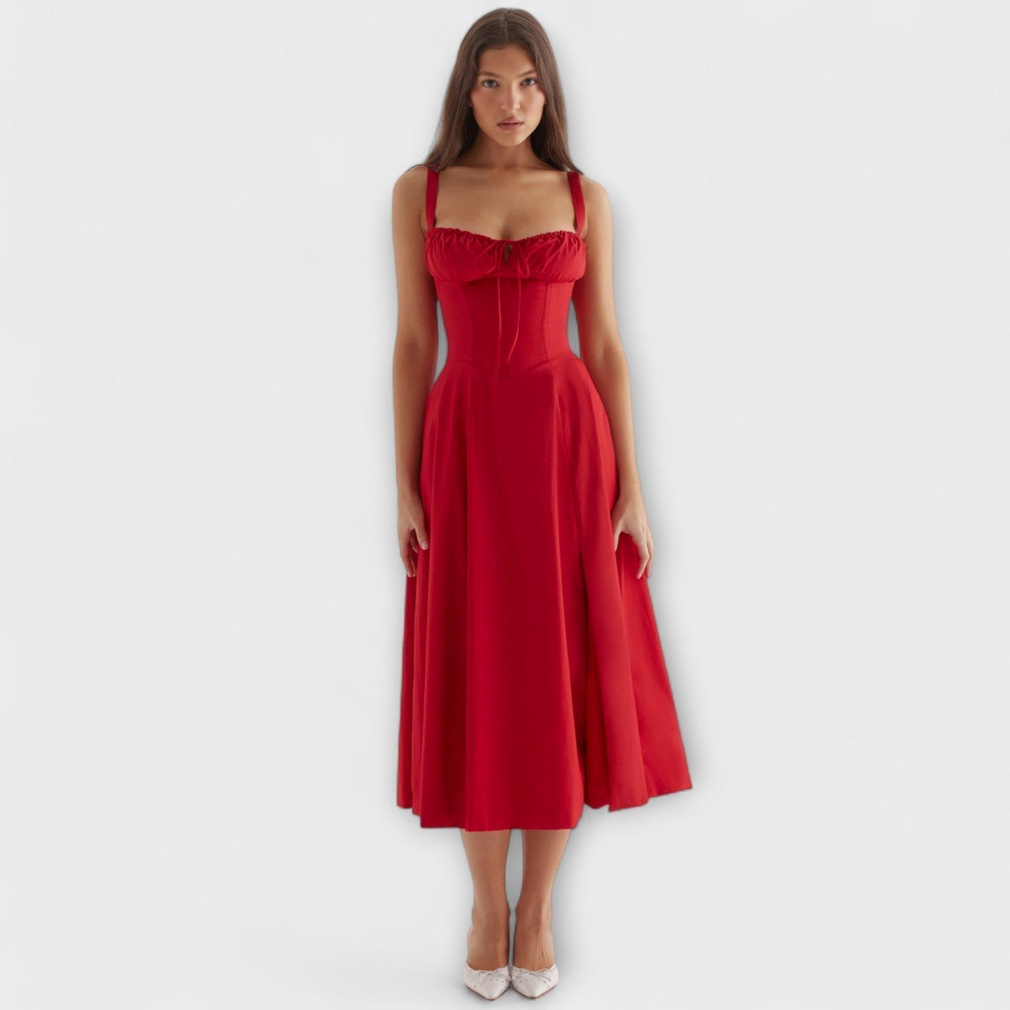 Zipporas - Vestido personalizado con moderno estampado floral de primavera
