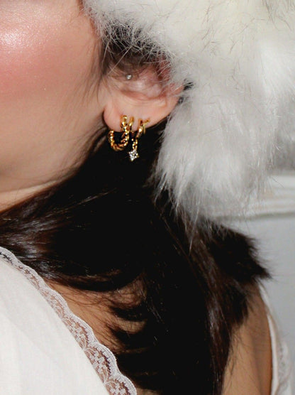 Pendientes Aro Mini Clover