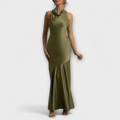 Lennon - Elegantes maxi vestido de seda