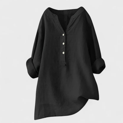 Freja - Camisa Cómoda con Botones