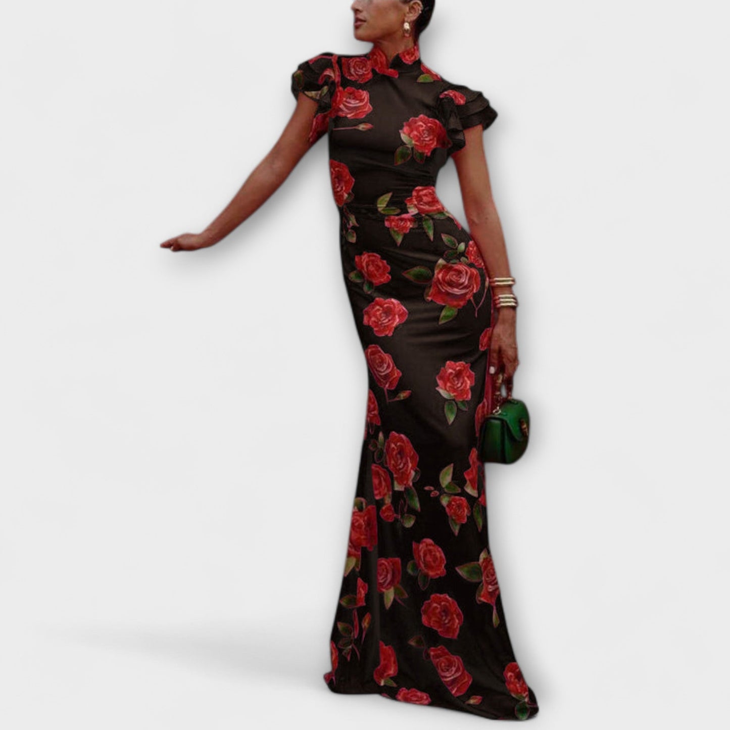 Blanka - Vestido maxi con estampado floral