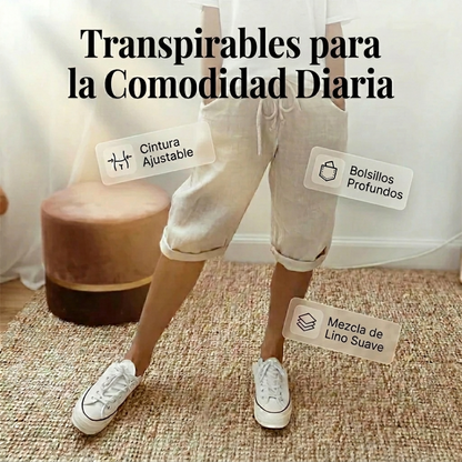 Capri® | Pantalón algodón y lino 1+1 Gratis
