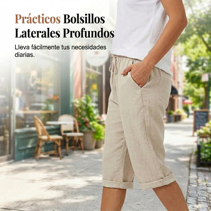 Capri® | Pantalón algodón y lino 1+1 Gratis