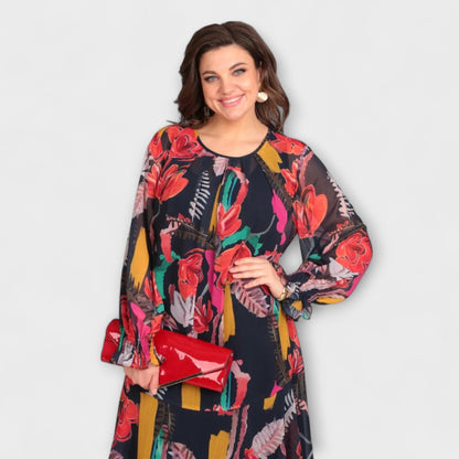 Caroline - Vestido elegante para figuras con curvas para máxima comodidad