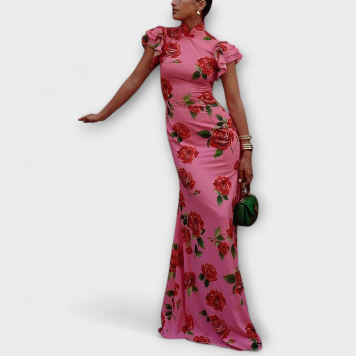 Blanka - Vestido maxi con estampado floral