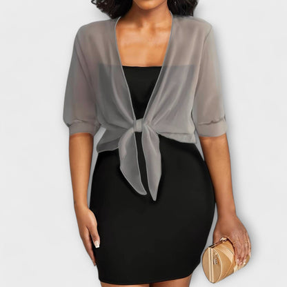 Olivia - Blusa con parte delantera abierta