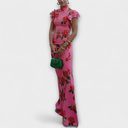 Blanka - Vestido maxi con estampado floral
