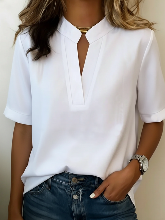 Pilar | Blusa elegante con cuello refinado