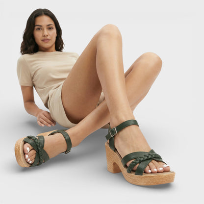 Sandalias Tacón Alto Trenzadas