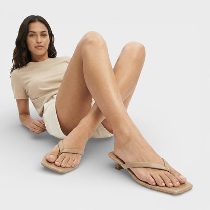 Sandalias Cómodas Tacón Bajo Mujer