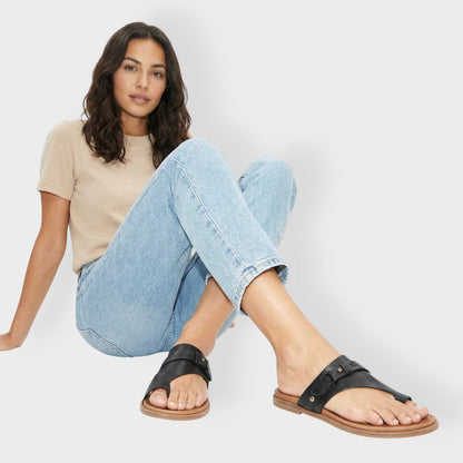 Sandalias Planas Mujer Dedo Tiras