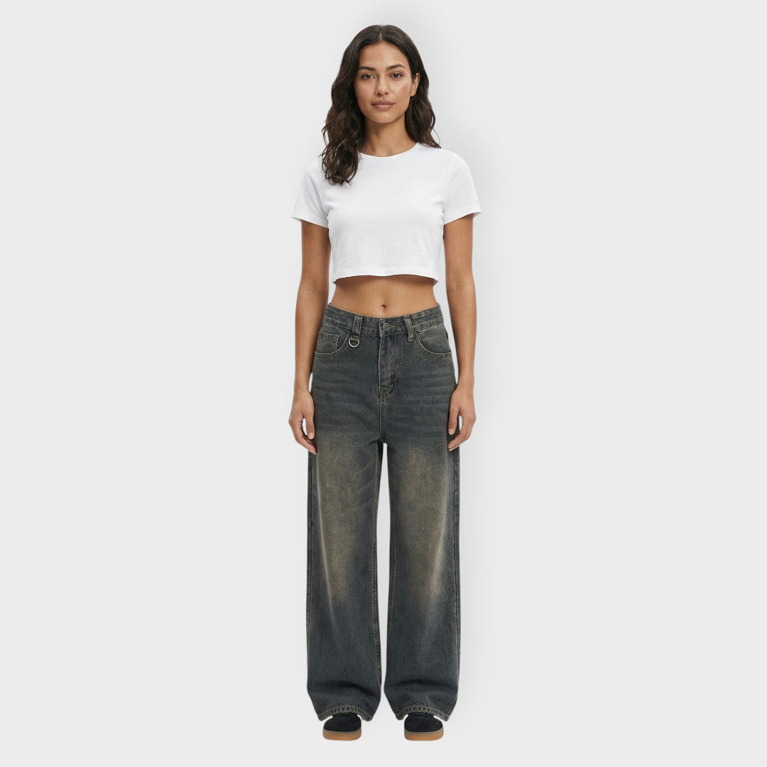 Vaqueros Baggy Mujer Pierna Ancha