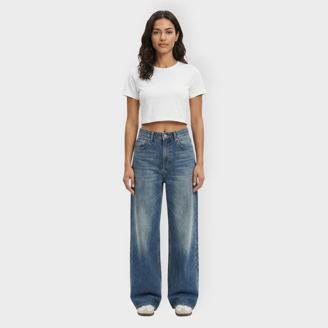Vaqueros Baggy Mujer Pierna Ancha